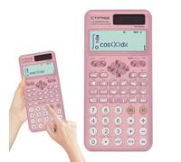 KBIBCK Scientific Calculator, FX-991ES Engineering Scientific Calculator with 417 Functions, 10+2 Digits Calculator School Scientific for University Engineering Middle School Office Teaching (Pink)