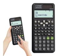 KBIBCK Scientific Calculator, FX-991ES Engineering Scientific Calculator with 417 Functions, 10+2 Digits Calculator School Scientific for University Engineering Middle School Office Teaching (Black)
