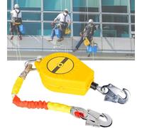 KBIBCK Self Retracting Lifeline, 10 M Retractable Fall Protection Set, Portable Retractable Lifeline with Double Locking Structure, Fall Arrest Protection for Roof and High-Altitude Work (Load 150KG)
