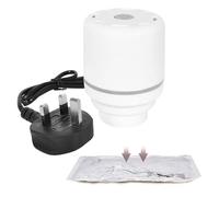 KBIBCK Vacuum Bag Electric Air Pump, 220V 30W Electric Vacuum Pump for VacuumStorage Bags, 3.8 cm Diameter Portable Vacuums Pump, Travel VacuumBag Pump for Clothes, Blankets, Cushions, Quilts (White)