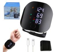 KBIBCK Wrist Blood Pressure Monitor, Blood Pressure Monitors Wrist, BloodPressure Machines Automatic Voice, Rechargeable Wrists BP Monitors with LED Touch Screen for Adult Elder at Home and Travel Use