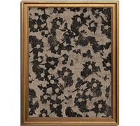 KBKBART Neutral Framed Canvas Wall Art for Living Room, Bedroom Decor - Abstract Vintage Wall Art with Minimalist Floral Pattern Botanical Japanese Design, Gold Framed Canvas Prints (12"x16")