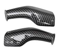 KBKEUBUAD Car Moulding Strips for Model 3 Y Car Steering Wheel Gear Lever Cover Carbon Fiber Pattern Interior Trim(Glossy)