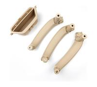 KBKEUBUAD Inside Interior Handle for B&MW X3 X4 F25 F26 2010-2017 4Pc Car Left Right Interior Door Handle LHD Inner Panel Pull Trim Cover(Beige 4pcs)