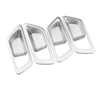 KBKEUBUAD Inside Interior Handle for T&oyota CHR 2016-2020 4Pcs ABS Chrome Car Inner Door Handle Bowl Cover Sticker(Silver)