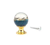 KBLDOPN 2pcs Handmade Underwater World Crystal Drawer Cabinet Door Handle Creative Crystal Ball Handle Door Knob for Bedroom Furniture(Color 3)