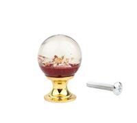 KBLDOPN 2pcs Handmade Underwater World Crystal Drawer Cabinet Door Handle Creative Crystal Ball Handle Door Knob for Bedroom Furniture(Color 7)
