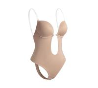 KBLDOPN Women Full Body Shaper Bra Backless Bodysuit Thong Invisible Shapers Tummy Control Shapewear Girdles Sheath Slimming Underwear For Women(Beige,M)