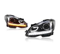 KBNGCAQ Auto Headlight Assemblies Compatible With Benz For W204 2011 2012 2013 Auto Lamps Daytime Running Lights Dynamic Turn Signals DRL Headlights Car Accessories