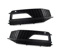 KBNGCAQ Fog Lamp Grille Cover Compatible With A4 For Sline LB9 S4 2013 2014 2015 Car Front Bumper Lower Grille Fog Light Grilles Cover 8K0807681L 8K0807682M