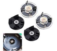 KBNIAN 2 Base Gear + 2 Rubber Blade Gear Kit, Blender Replacement Parts Replacement Parts Mixer Accessories Durable Accessories Compatible for 250W Magic Bullet Juicer Replacement