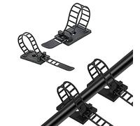 KBNIAN 20pcs Adhesive Cable Ties，Adjustable Self-Adhesive Nylon Cable Ties Multi-Purpose Cable Tidy Clips Nylon Cable Zip Ties and Adhesive Cable Clips for Computer TV USB Network Cables