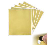 KBNIAN 5 Pcs Square Scratch Card, Self-Adhesive Large Scratch Stickers Scratch Off Sticker with Gold Surface for Scrapbook/Postcard/Easter/Birthday/Wedding - 23.5 * 20cm