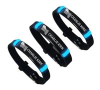 KBNSUIAN 3pcs Glow in The Dark Charlie Kirk Memorial Silicone Bracelets Bangles, Adjustable USA Flag Freedom Support Wristbands America Great Statement Jewelry