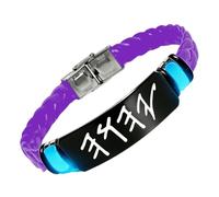 KBNSUIAN Glow in The Dark Hebrew YHWH Silicone Bracelet - Hebrew Scripture Yahweh Tetragrammaton Name of God Wristband for Men Women, Messianic Jewish Christian Gift