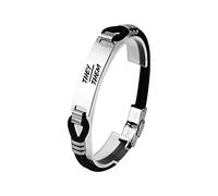 KBNSUIAN Non Binary Genderqueer Pride They/Them Pronouns Layered Silicone Bracelet LGBTQ Gay Pride Transgender Gender Fluid Bangle Pronouns Accessory for Asexual Male Female, 8.26 Inch