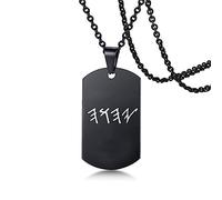 KBNSUIAN Paleo Yahweh Necklace Judaica Jehovah Pendant YHWH Yhvh Charm Stainless Steel Jewish Tetragrammaton Jewelry, stainless steel, stainless steel