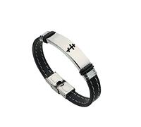 KBNSUIAN Religious 3 Barred Russian Orthodox Cross Silicone Bracelet for Christian Christ Crucifix Prayer Wristband Catholic Orthodox Jewellery for Communion Baptism,Silver