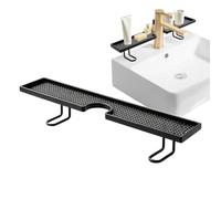 Kbnuetyg Bathroom Shelf - Hanging Shelf Without Drilling Easy Drainage - Bathroom Shelves | For Home Pantry Dressing Table Wardrobe Desk Bedroom Laundry Top Bench, Black, Please refer to the