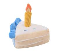 Kbnuetyg - Dog Cake - Plush Chew Toy, Birthday Piece, Squeaky Fun, Durable, Soft Material with Safe Function | Perfect Use for Home, Backyard, Camping, Training