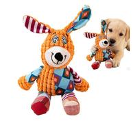 Kbnuetyg Dog Toy with Squeaker, Cuddly Toy Shape Chew Item - Puppy Chew Toy with Crinkle Paper, for Garden, Fetch Training, Alone Time, Park, Camping, Indoor and