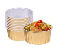 Kbnuetyg Foil Pan with Lids Round Small Foil Cake Pans with Lids, Non Stick
