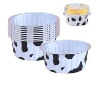 Kbnuetyg Foil Pan with Lids Round Small Foil Cake Pans with Lids, Non Stick