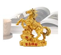 Kbnuetyg Horse Figures Home Decor - 2026 Resin Table with Chinese Art | Year of the Horse Decorative Figurine for Home, Living Room, Shelf, Cabinet, Shelf and Parties