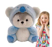 Kbnuetyg Husky Animal | Pet Processed Koala Pig Dinosaur Plush Soothing Sleeping Husky Dolls | Plush Dog for Plush Dog Lovers
