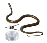 Kbnuetyg Snake Prank 80cm Long - Clip with 100m Rope, Stunt with Clip, People's Chasing Joke, Realistic Rag Accessory | Provides Fun