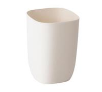 KBOLAE 10L Bathroom Bin Portable Dustbin Plastic Paper Rubbish Bins Waterproof Modern Storage Bucket Trash Can Bedroom Apricot