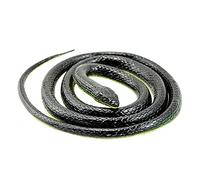 KBOLAE 120cm Realistic Fake Simulation Rubber Snake Toys Garden Props Black