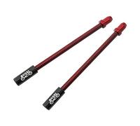 KBOLAE 2 Pcs Flexible Bike V Brake Noodle Caliper Elbow Inner Tube Bicke Brake Red