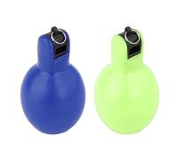KBOLAE 2 Pcs Hand Squeeze Whistles Coaches Whistle for Basketball Trekking Walking Green and Blue, 6.7x12.8cm
