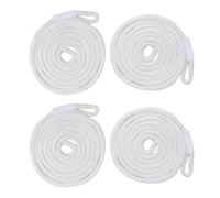 KBOLAE 4 Pcs Boat Fenders Bumpers Fender Hangers Inflatable Marine Bumper Bumper Lines White, 0.65x150cm