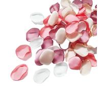 KBOLAE 400pcs Fake Silk Rose Petals For Wedding Decor DIY Colors Environmentally Friendly Artificial Petals Wildly Applications pink assortedcolor