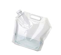 KBOLAE 5/10/15L Folding Water Bag Storage Jug Good Sealing Convenient Waters Bottle with Inlaid Handle Water Container for Travel 15L