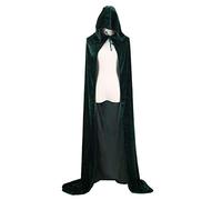 KBOLAE Adult Witch Hooded Cape Long Black Cloak for Halloween,purple 110cm | Polyester 1 hooded cape 110cm length for Halloween costume parties carnivals wear-resistant fits over warm