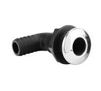 KBOLAE Boat Water Drain Scupper 90 Degree Elbow Black Connector Hose Coupling Outlet Thru Hull Fitting Accessories Hardware 25mm, 25mm Elbow