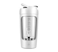 KBOLAE Electric Protein Shaker Bottle Portable Mixer Cup for Milk Milkshakes Coffee white, 20x9.2x9.2cm