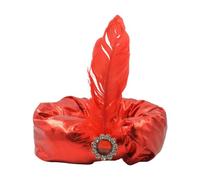KBOLAE Indian Sultan Turban Hats Props Prince Hat for Performance Carnival Dress up