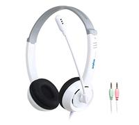 KBOLAE Kids Headphones 3.5mm Wired On-Ear Children Headset Dual 3.5mm White