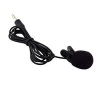 KBOLAE Mini Wired Mic Collar Universal Loudspeaker External Type Speeching Microphone Guide Studio Conference Lessons 1pc/black
