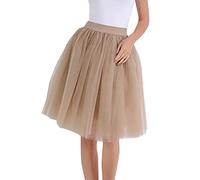 KBOPLEMQ Carnival Costume Women's Tulle Skirt Women's Tutu Skirt 50s Rockabilly Vintage Petticoat Festive Underskirt Short Ballet Dance Skirt Mini Skirt Adult Short Underskirt Party Wrap Skirt