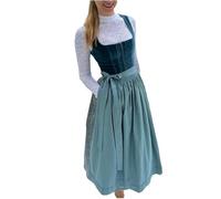 KBOPLEMQ Dirndl Women's Dirndl Dresses Dirndl Complete Sets Long Midi Dress Bavarian Dress Oktoberfest Women's Outfit Large Sizes Vintage Elegant Party Dress Cocktail Dress Evening Dress, A navy, S