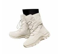 KBOPLEMQ Winter Boots Women's Non-Slip Soles Ski Shoes Comfortable Snow Boots Thermal Non-Slip Traction Sole Ankle Warm Ankle Boots Fleece Lining Medium Height Thermal Shoes Outdoor Hiking Boots, O