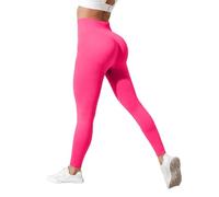 KBOPLEMQ Women's Sculpture Leggings with Scrunch High Waist Yoga Trousers Gym Leggings Seamless Opaque Sports Trousers Butt Lift Effect Sports Leggings Opaque Tummy Control Slim Fit Hiking Trousers, O