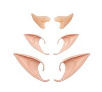 Kbraveo 3 Pair Fairy Pixie Elf Ears,Latex Pointy Ears,Cosplay Ears for Cosplay Halloween Christmas Any Themed Party…