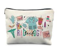 KBRCT Radiology Tech Gifts, Radiology Technician X-ray Tech Gift Makeup Bag Cosmetic Bag for Purse, Nurse Medical Makeup Zipper Pouch