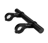Kbrotech Bike Handlebar Extender Double Handlebar Extension Carbon Fiber Mount Holder with Aluminum Alloy Bracket Space Saver (Alloy Dblack)